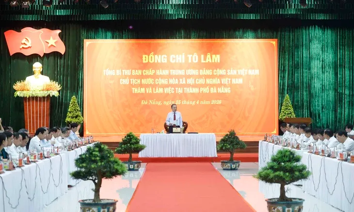 Tổng Bí thư, Chủ tịch nước Tô Lâm: Xây dựng Đà Nẵng trở thành một cực tăng trưởng lớn của cả nước